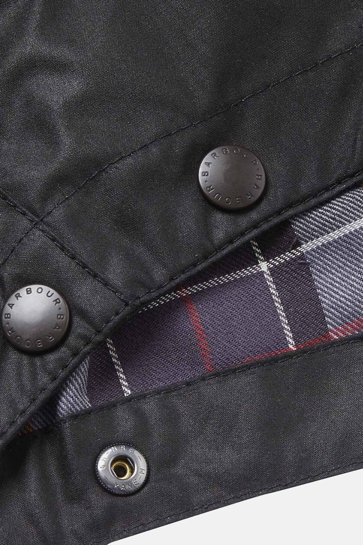 Waxed Cotton Hood - BLACK