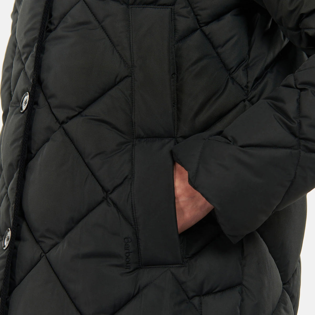 Valette Quilted Jacket - BLACK CROMPTON ONYX