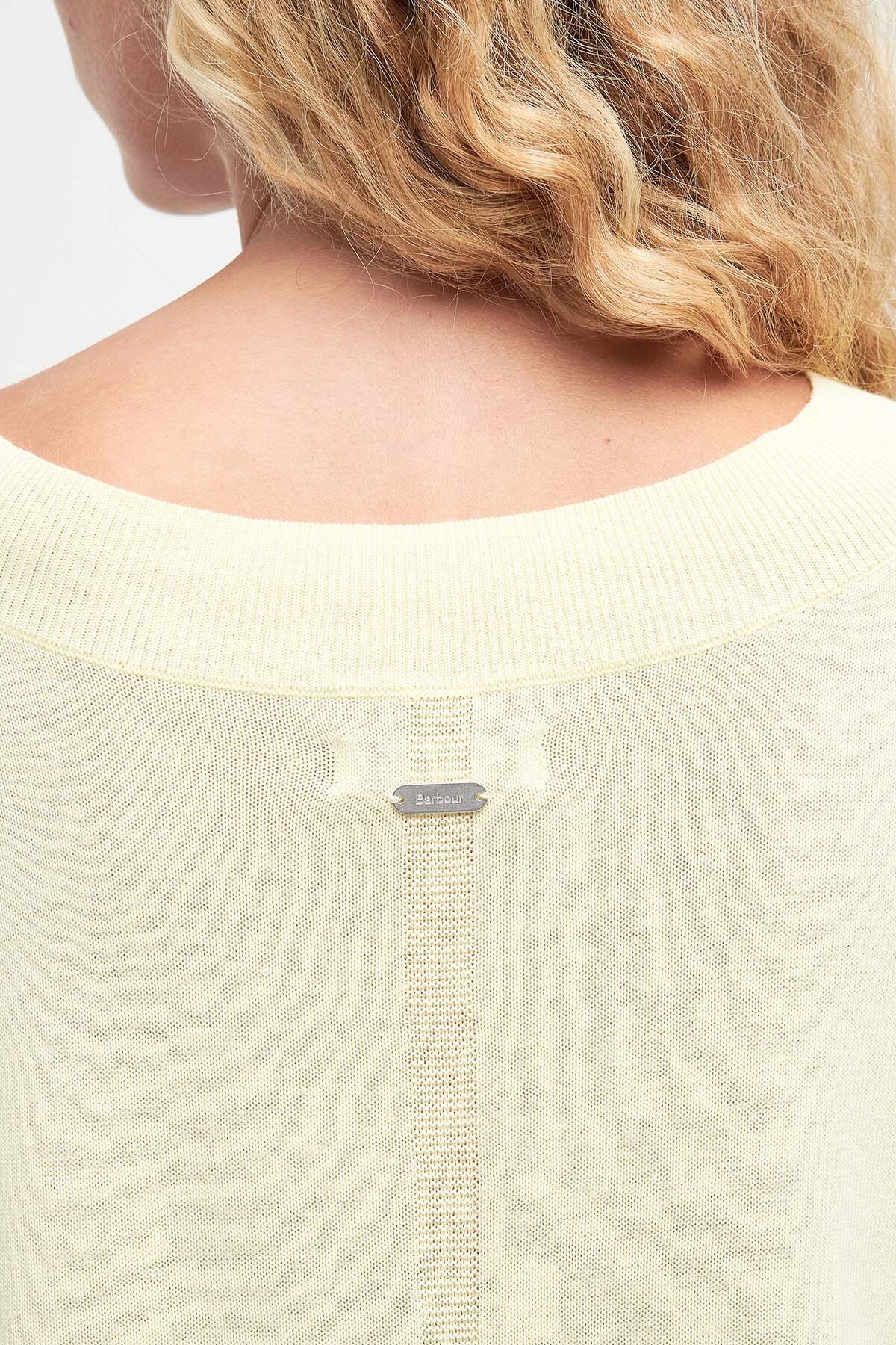 Annie V-Neck Jumper - LEMON SOUFFLE