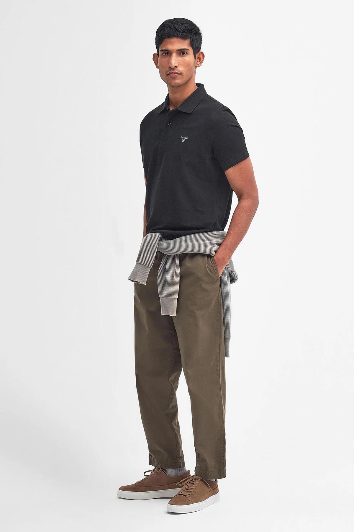 Lightweight Sports Polo Shirt - BLACK