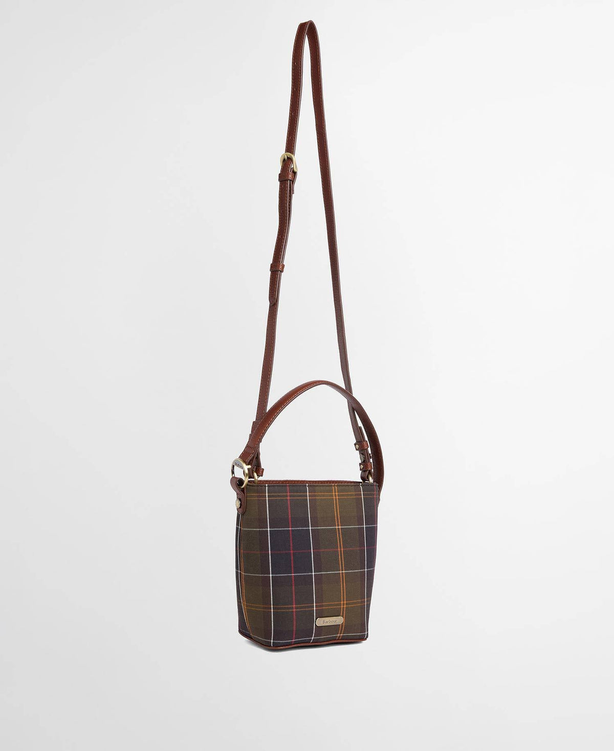 Cedar Mini Tartan Bucket Bag