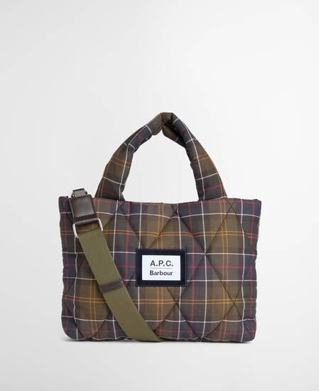 Barbour x A.P.C. Tartan Quilted Crossbody Bag