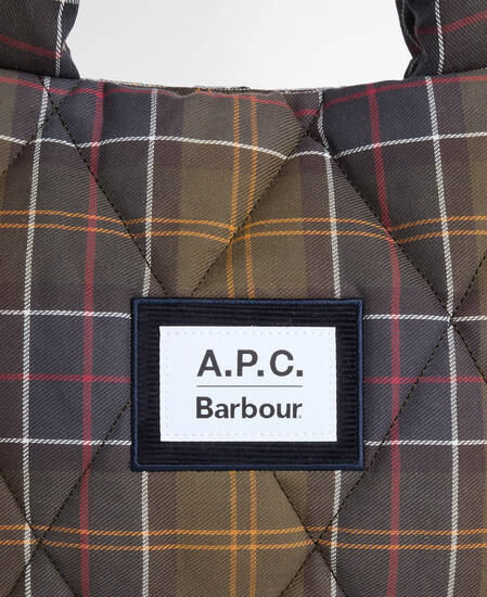 Barbour x A.P.C. Tartan Quilted Crossbody Bag