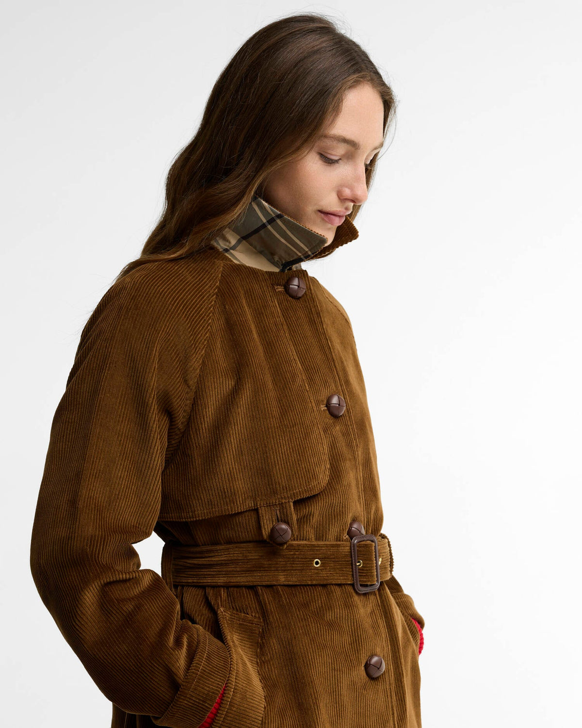 Antonella Cord Trench Coat
