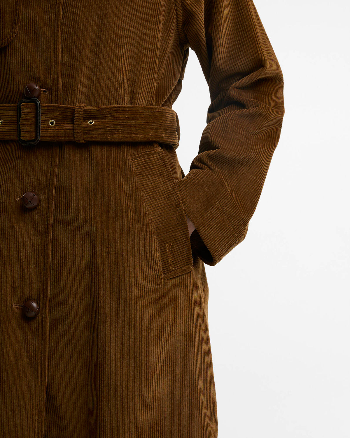 Antonella Cord Trench Coat