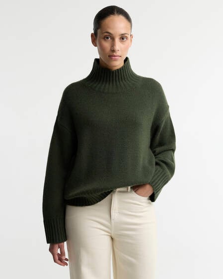 Woodhouse Cashmere-Blend Funnel Neck Jumper
