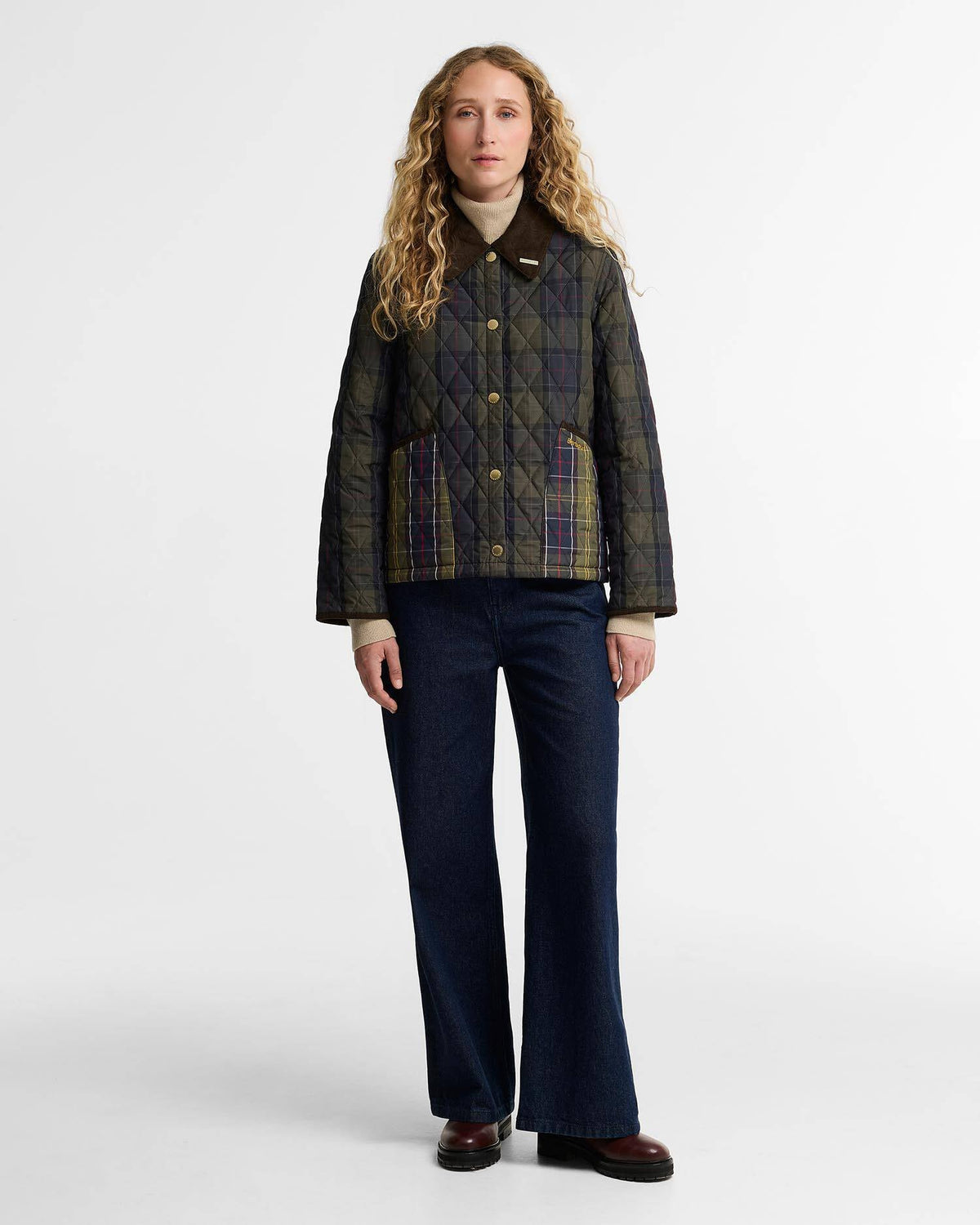 Tartan Reimagined Icons Tartan Cropped Liddesdale Quilted Jacket