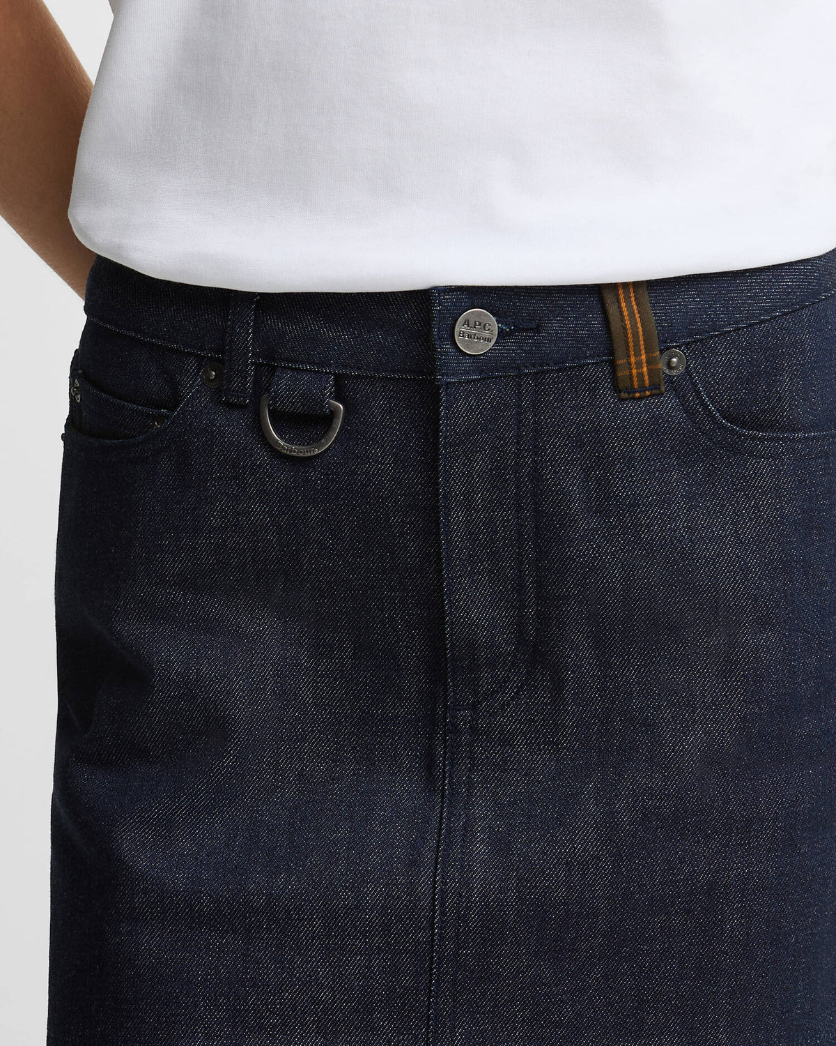Barbour x A.P.C. Denim Mini Skirt