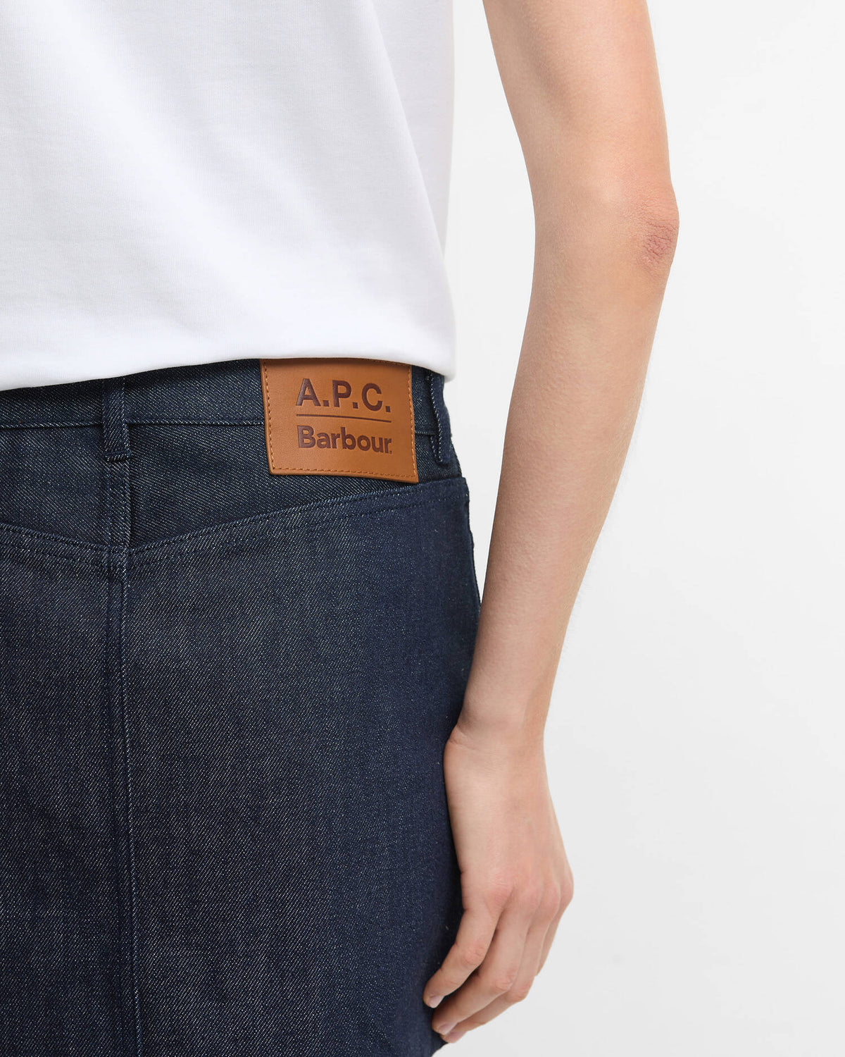 Barbour x A.P.C. Denim Mini Skirt