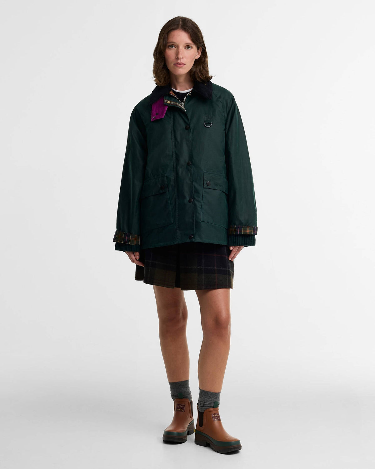 Paul Smith Loves Barbour Women's Long Spey Waxed Jacket