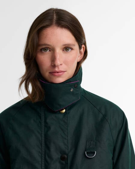 Paul Smith Loves Barbour Women's Long Spey Waxed Jacket
