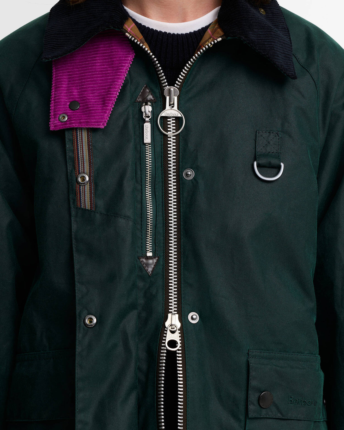 Paul Smith Loves Barbour Women's Long Spey Waxed Jacket