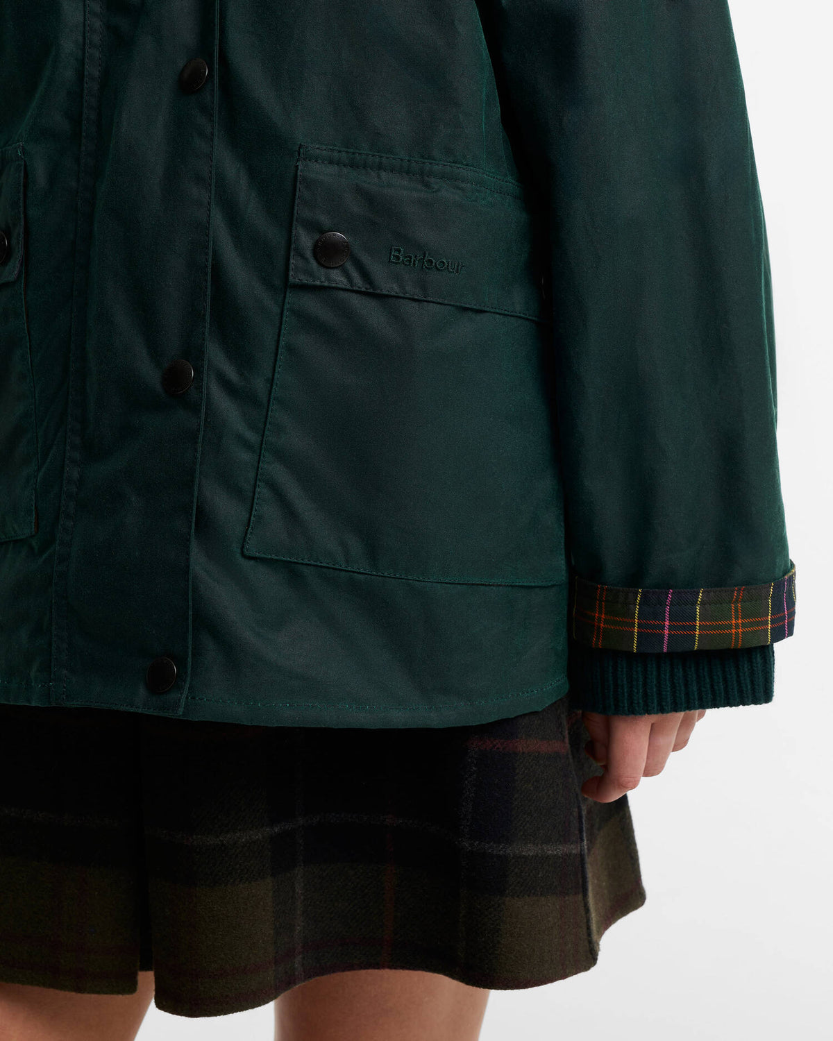 Paul Smith Loves Barbour Women's Long Spey Waxed Jacket