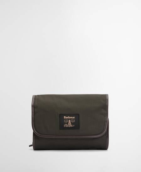 Waxed Hanging Washbag