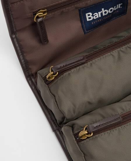 Waxed Hanging Washbag