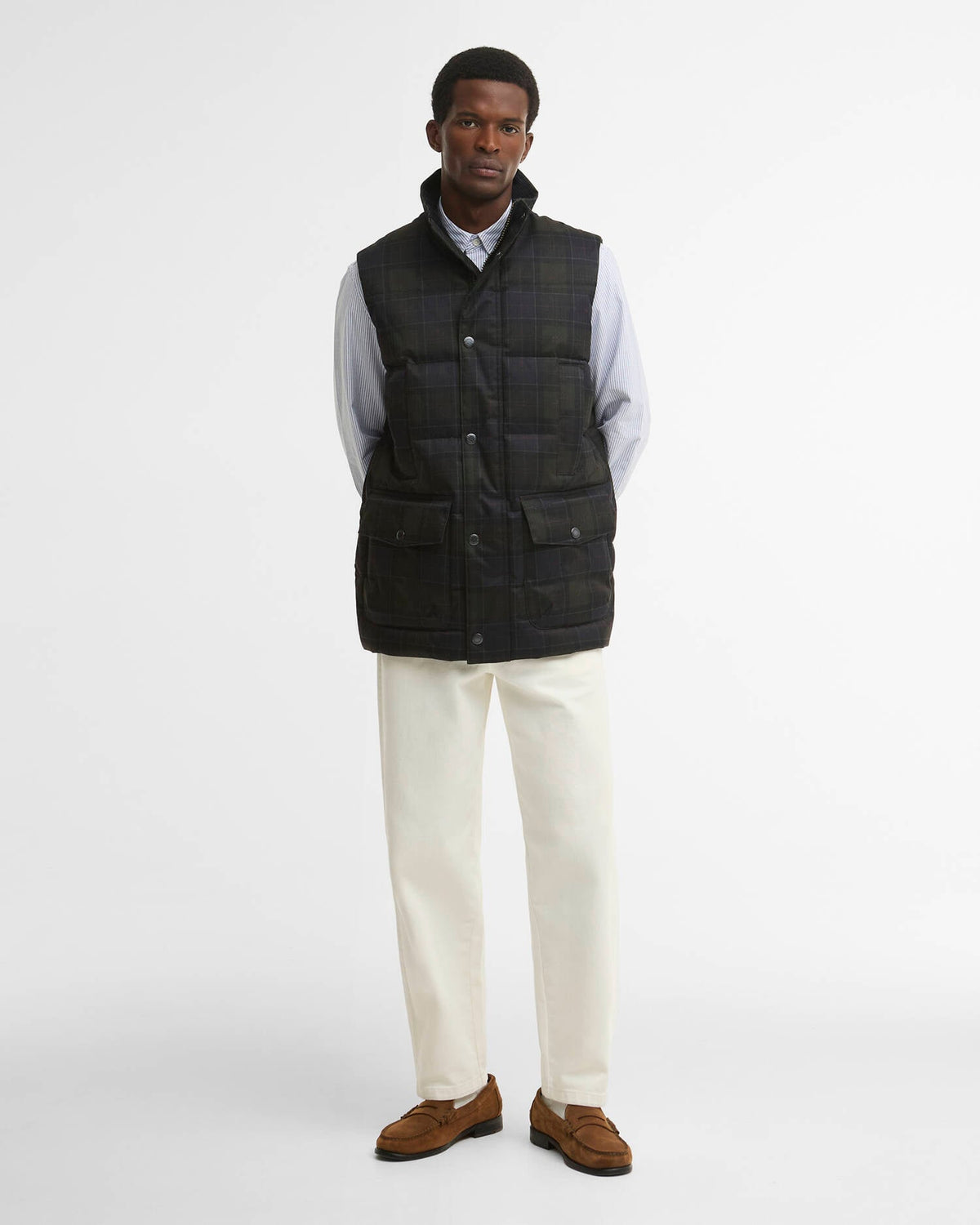 Lonnen Tartan Puffer Gilet
