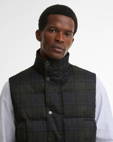 Lonnen Tartan Puffer Gilet