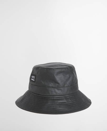 Barbour x A.P.C. Waxed Bucket Hat