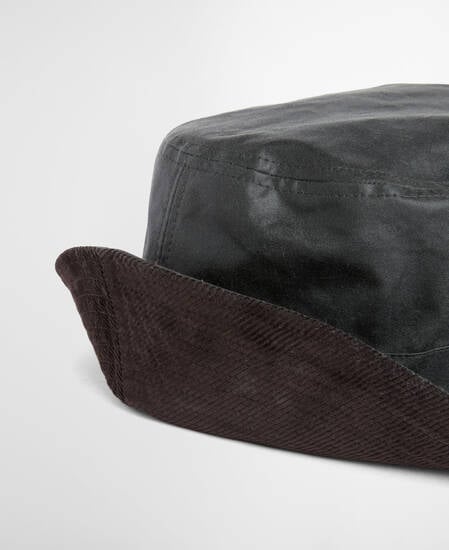 Barbour x A.P.C. Waxed Bucket Hat