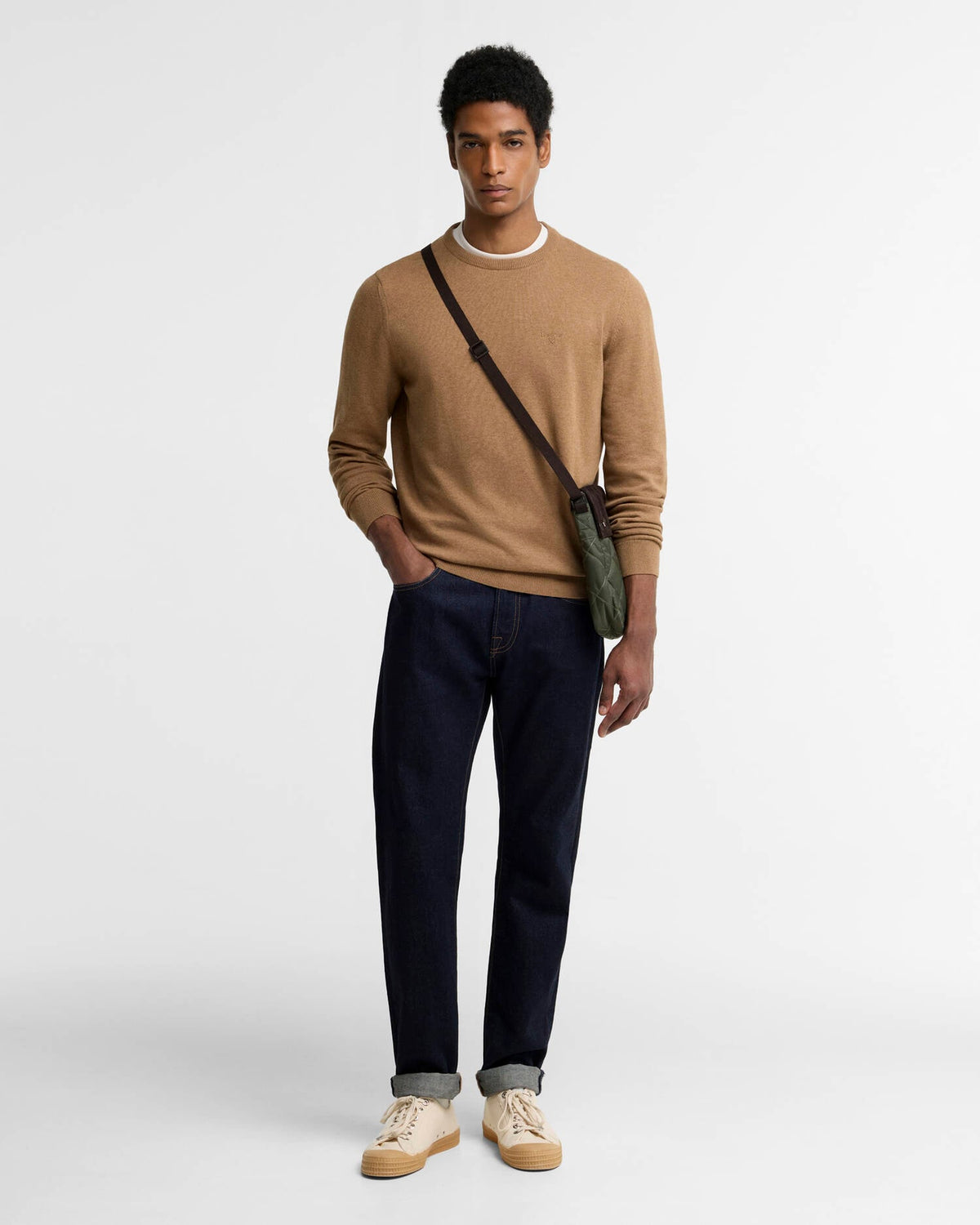 Pima Cotton Crew Neck Jumper