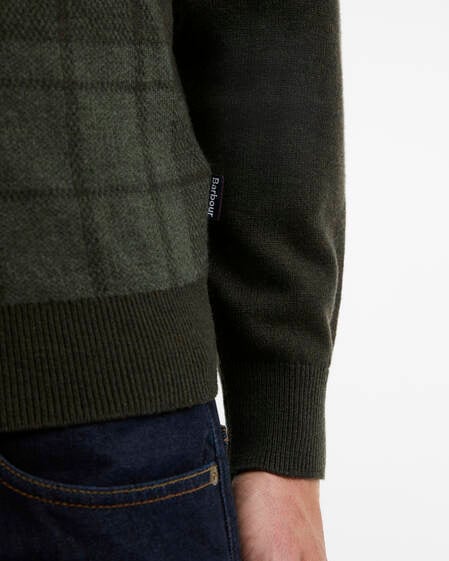 Mineral Tartan Crew Neck Jumper