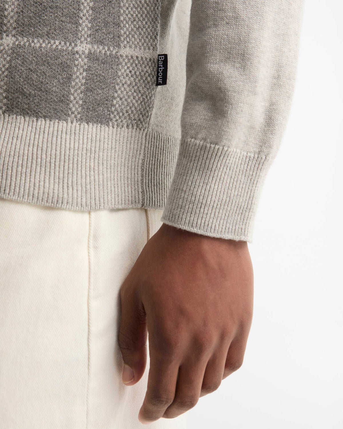 Mineral Tartan Crew Neck Jumper