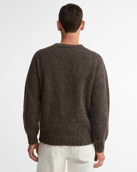 Made in Scotland Natural Yarn Cable-Knit Jumper