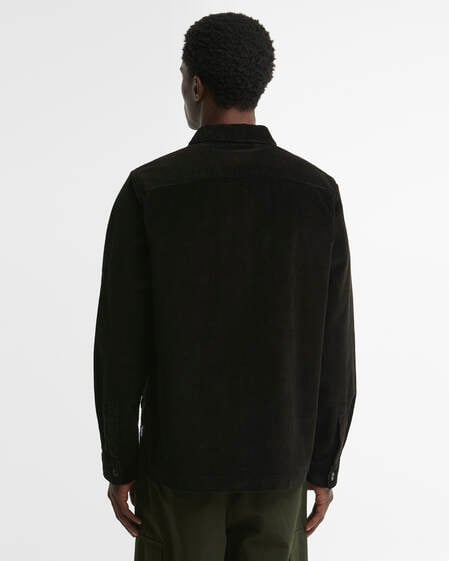 Tartan Trimmed Cord Overshirt