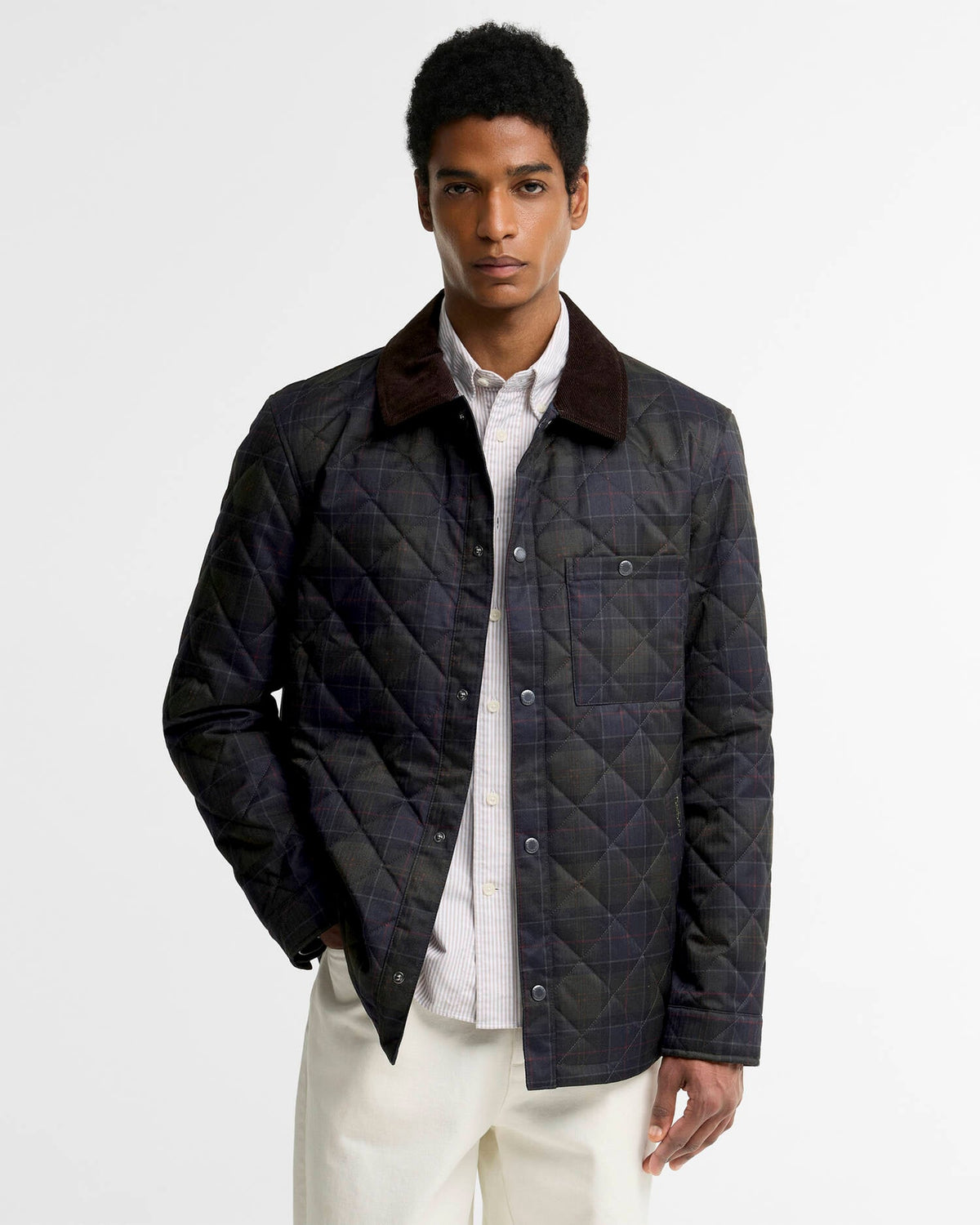 Tartan Shirt Quilted Jacket