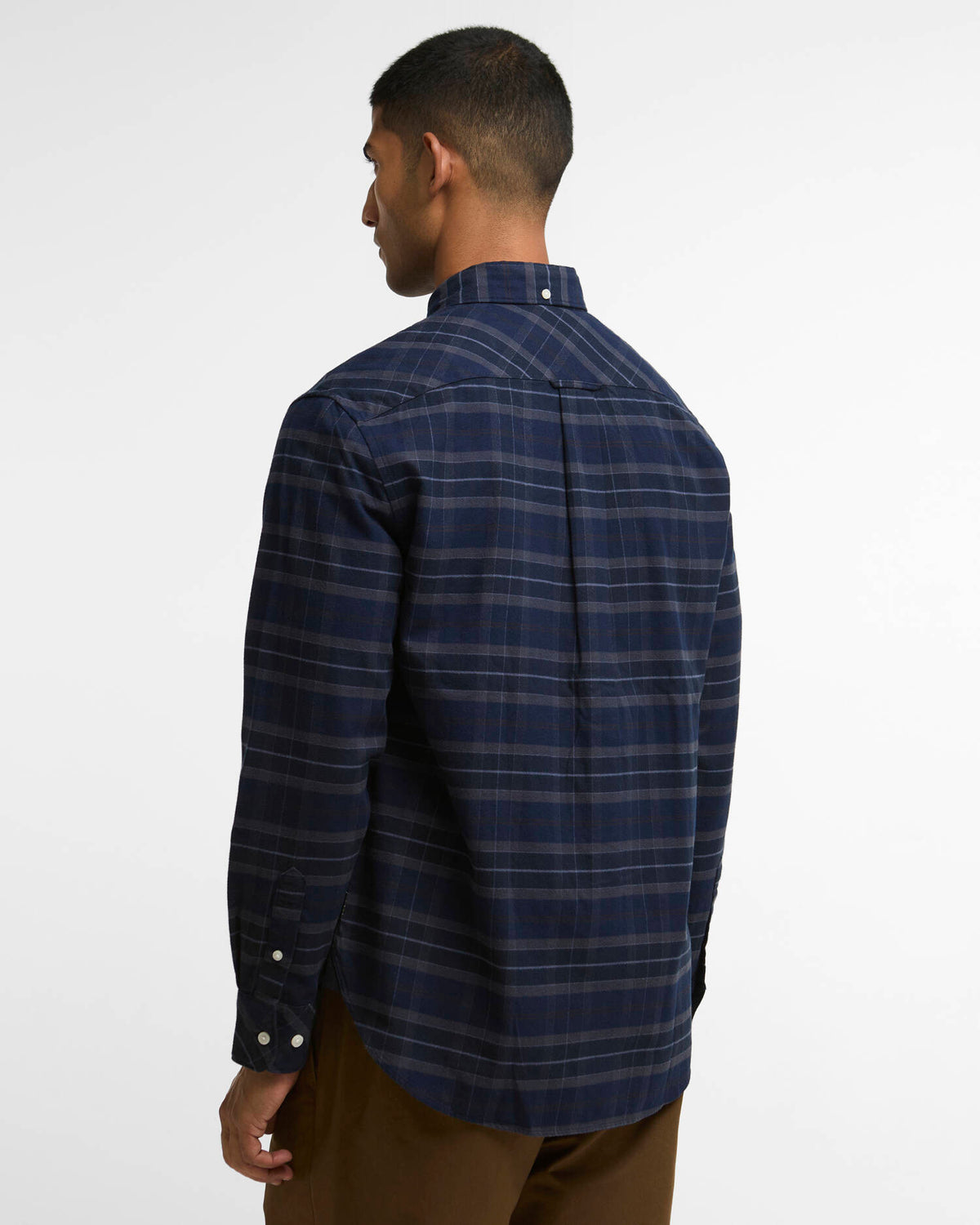 Mineral Tartan Authentic-Fit Long-Sleeved Shirt