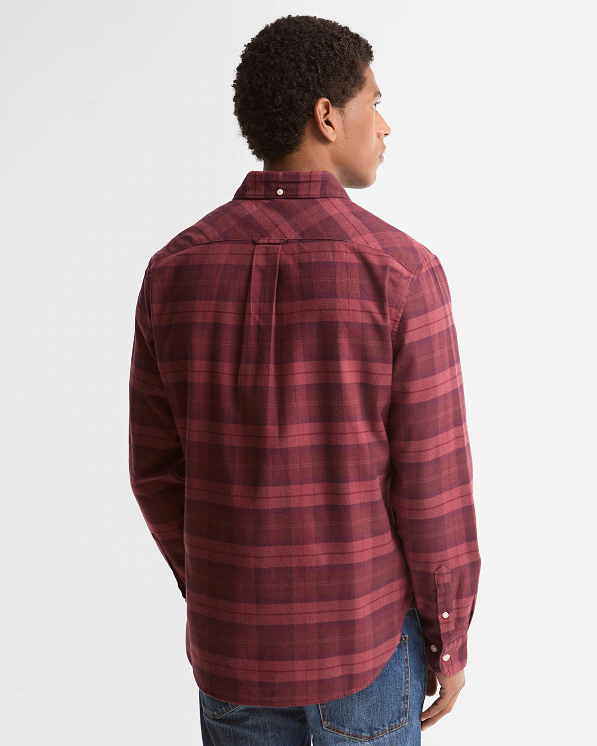 Mineral Tartan Authentic-Fit Long-Sleeved Shirt