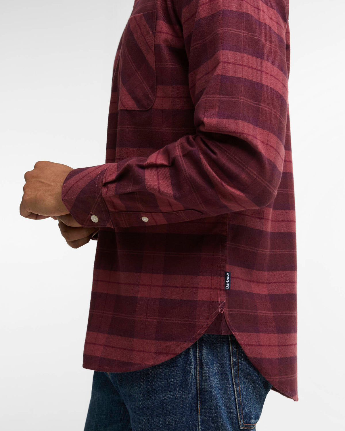 Mineral Tartan Authentic-Fit Long-Sleeved Shirt