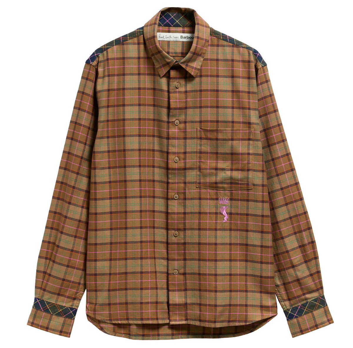 Paul Smith Loves Barbour Tartan Tailored Long-Sleeved Shirt