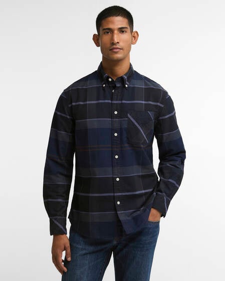 Mineral Tartan Dunoon Authentic-Fit Shirt