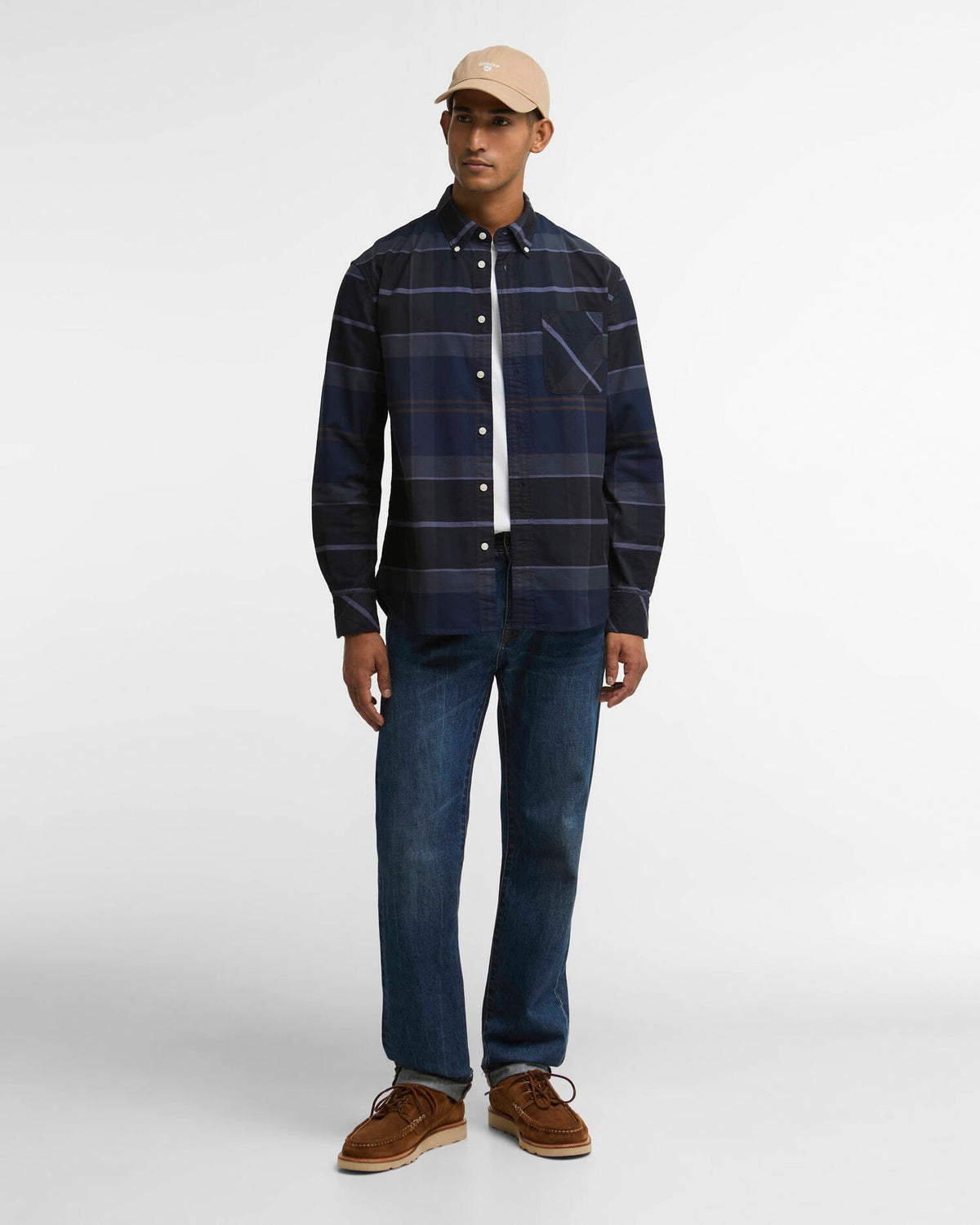 Mineral Tartan Dunoon Authentic-Fit Shirt