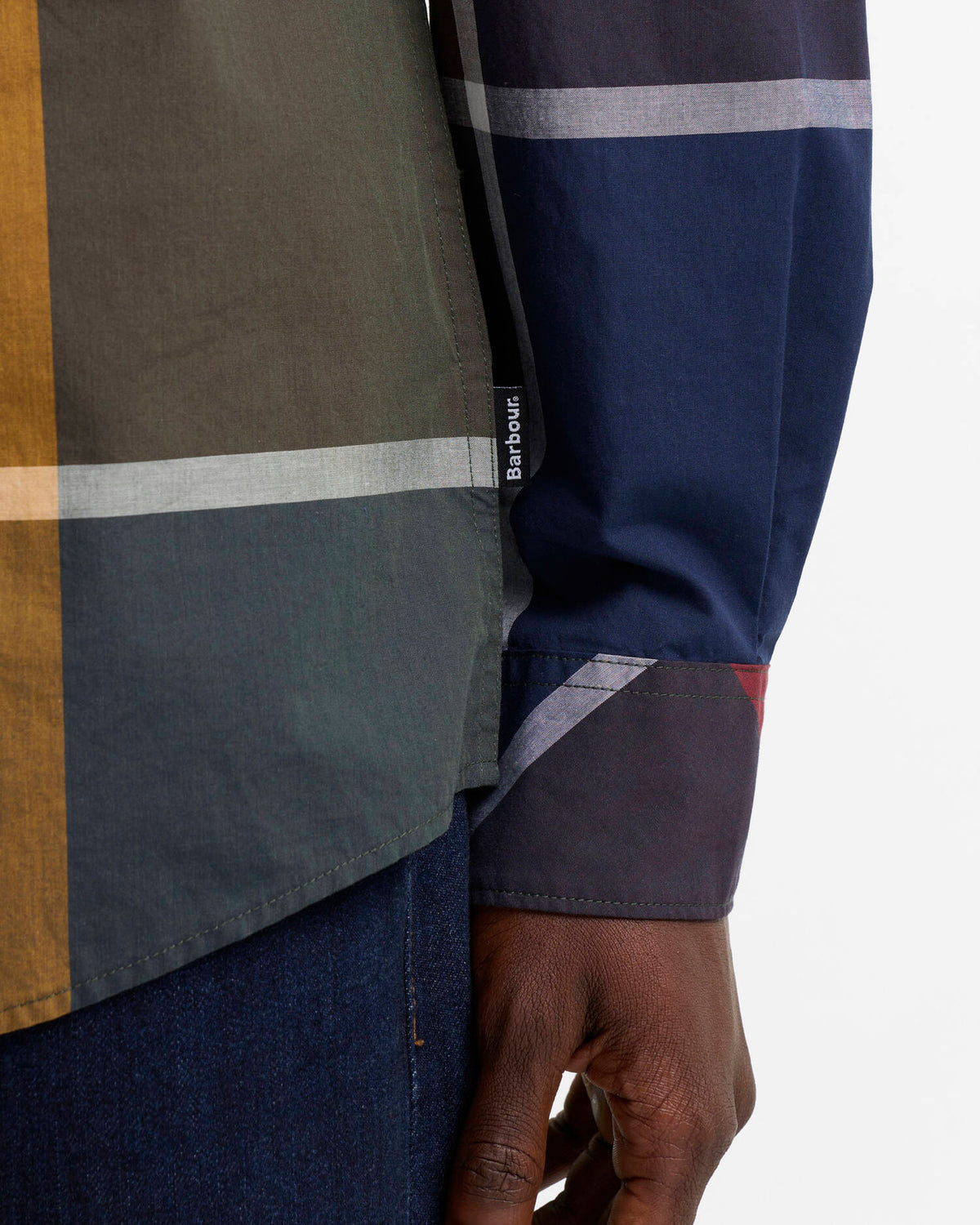 Oversized Tartan Dunoon Tailored Long-Sleeved Shirt