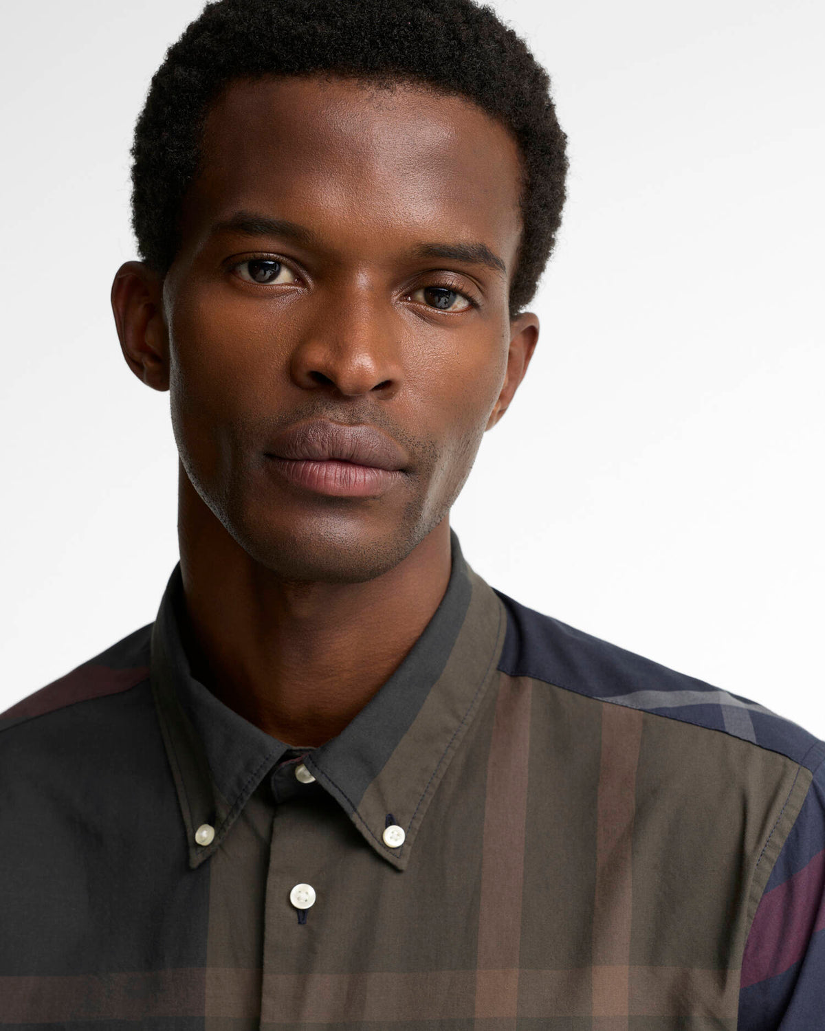 Oversized Tartan Dunoon Tailored Long-Sleeved Shirt