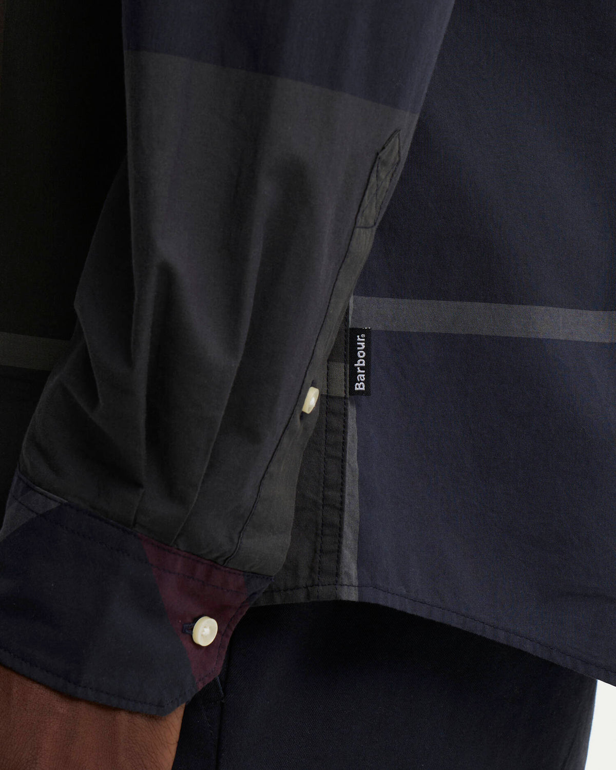 Oversized Tartan Dunoon Tailored Long-Sleeved Shirt