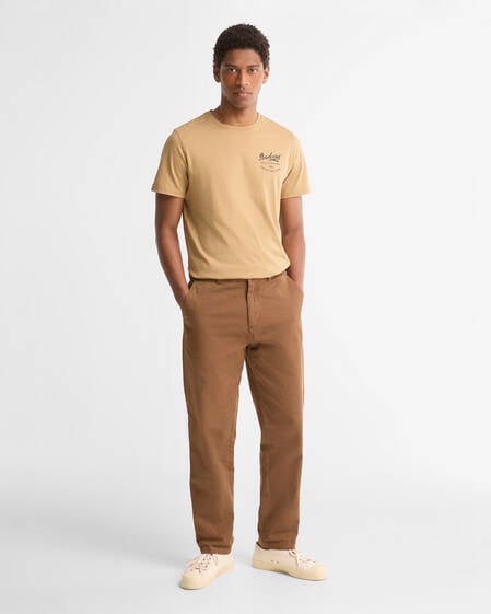 Washed Stretch Tailored Trousers