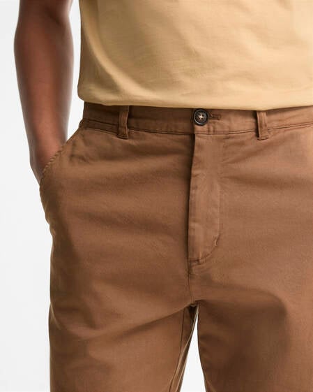 Washed Stretch Tailored Trousers