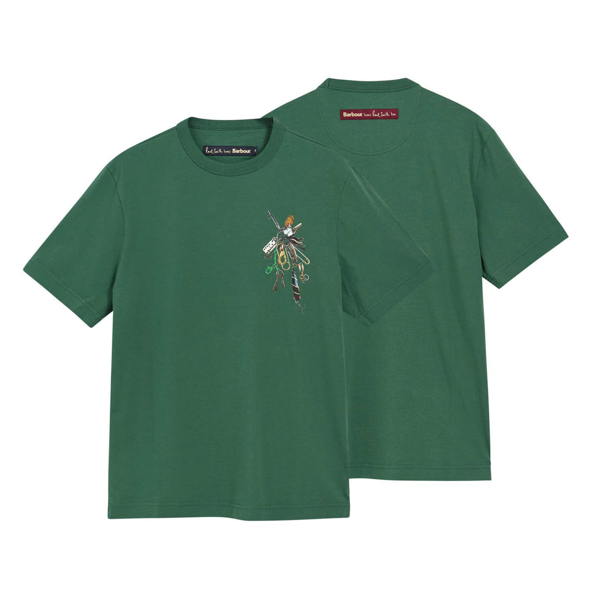 Paul Smith Loves Barbour Key Graphic T-Shirt