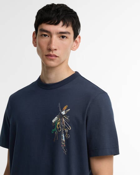 Paul Smith Loves Barbour Key Graphic T-Shirt