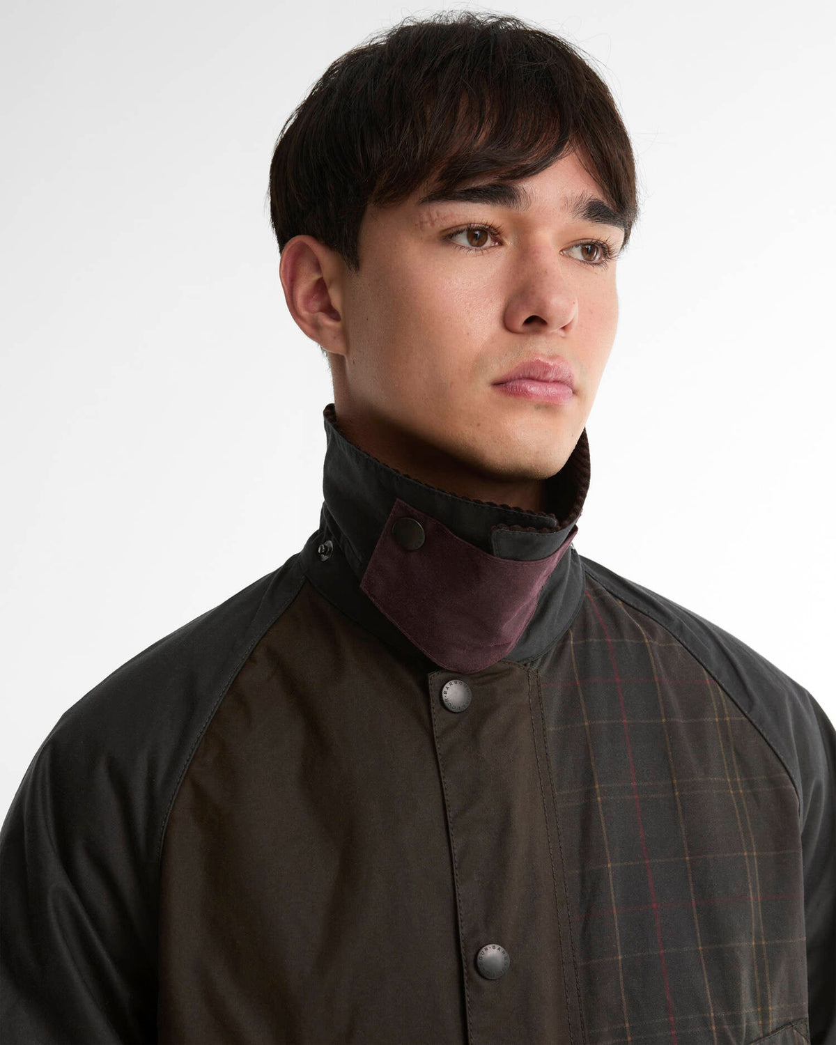 Patchwork Oversized Bedale Waxed Jacket