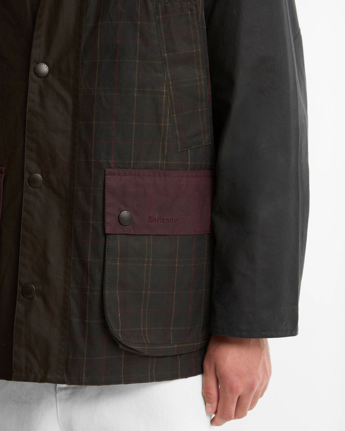 Patchwork Oversized Bedale Waxed Jacket