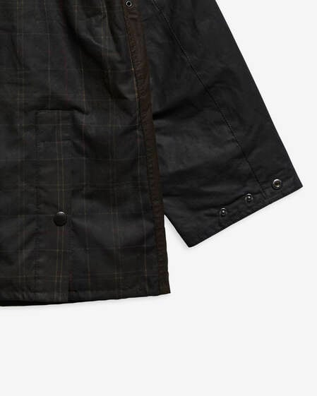 Patchwork Oversized Bedale Waxed Jacket
