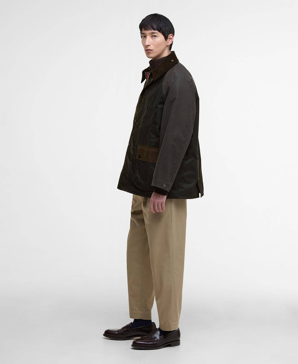 Patchwork Oversized Bedale Waxed Jacket