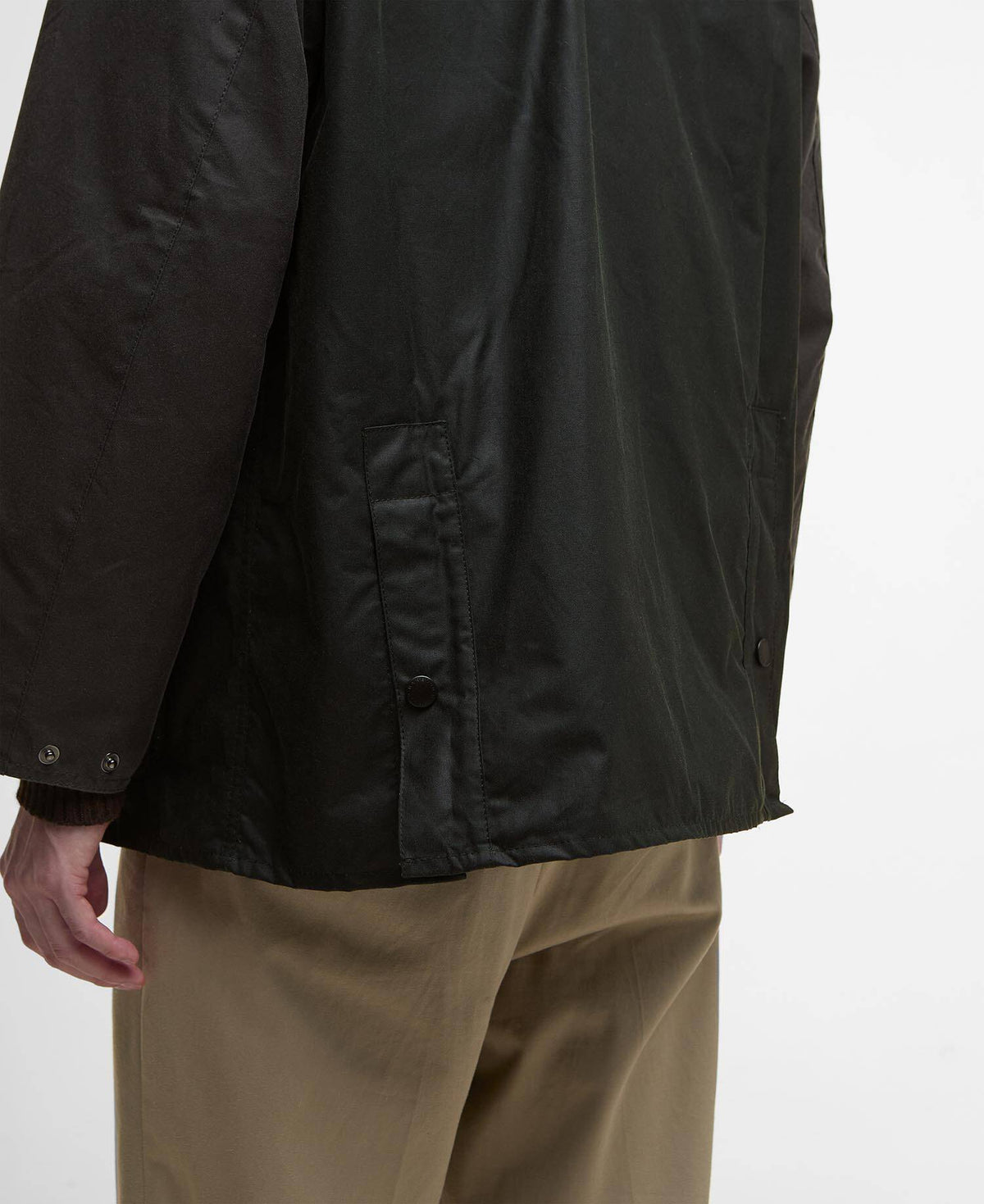 Patchwork Oversized Bedale Waxed Jacket