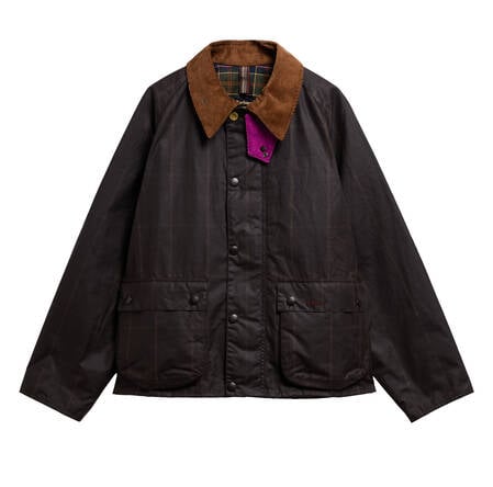 Paul Smith Loves Barbour Transport Windowpane Waxed Jacket