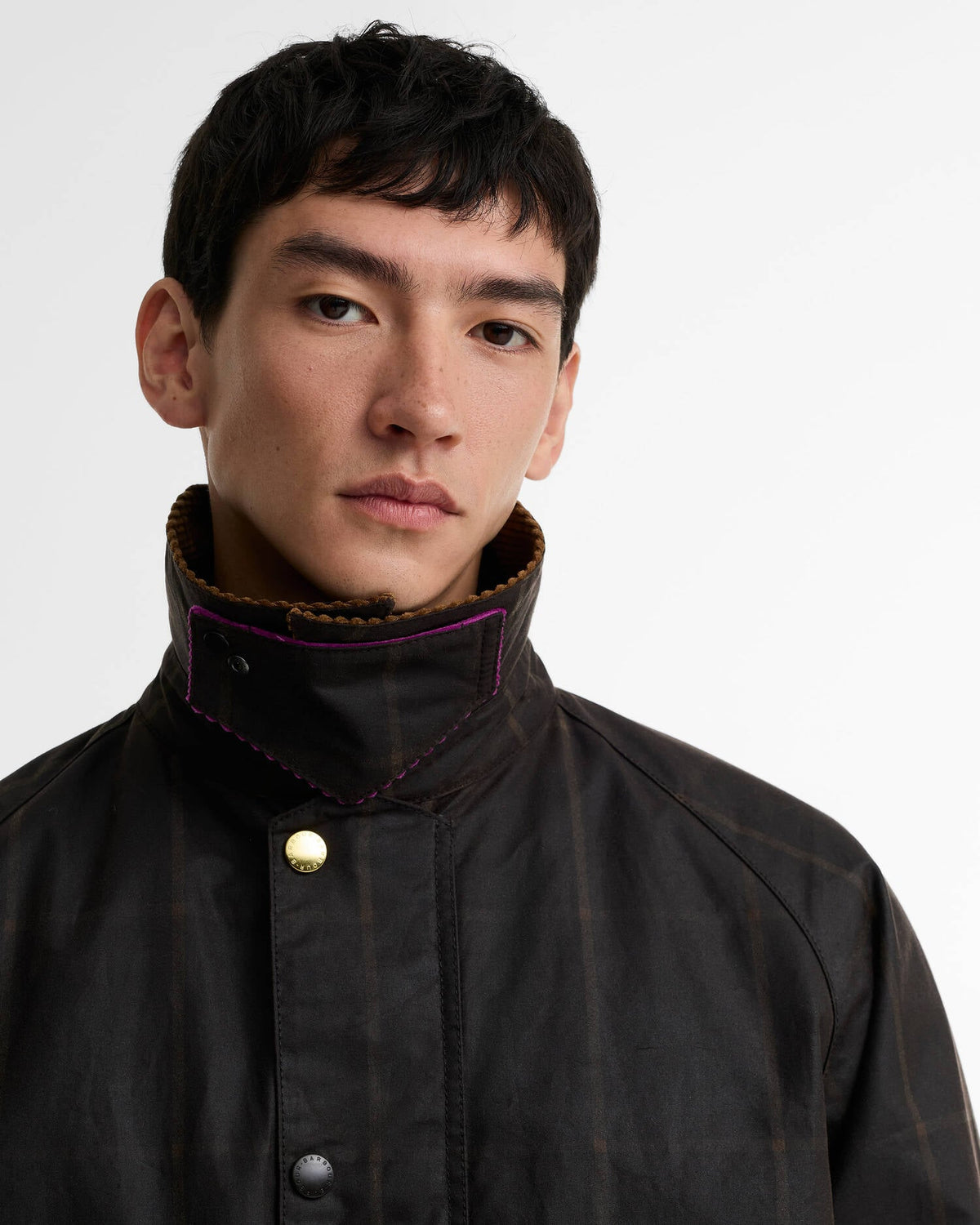 Paul Smith Loves Barbour Transport Windowpane Waxed Jacket