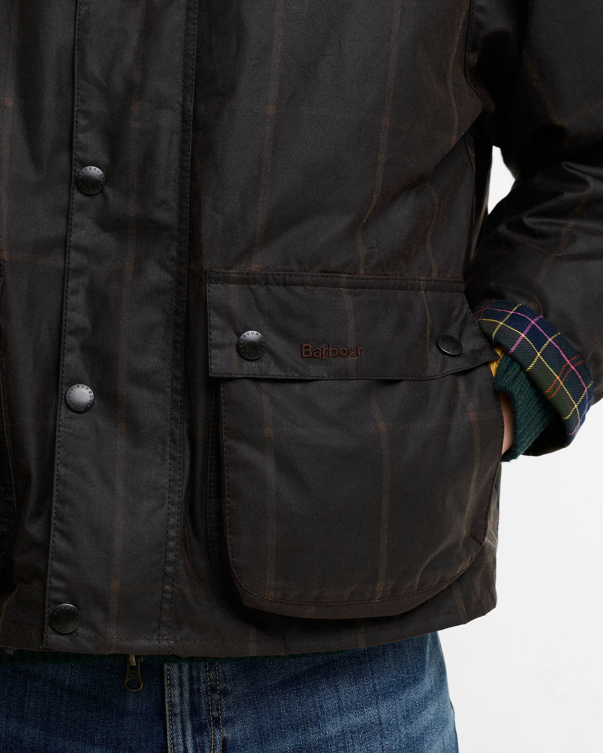 Paul Smith Loves Barbour Transport Windowpane Waxed Jacket